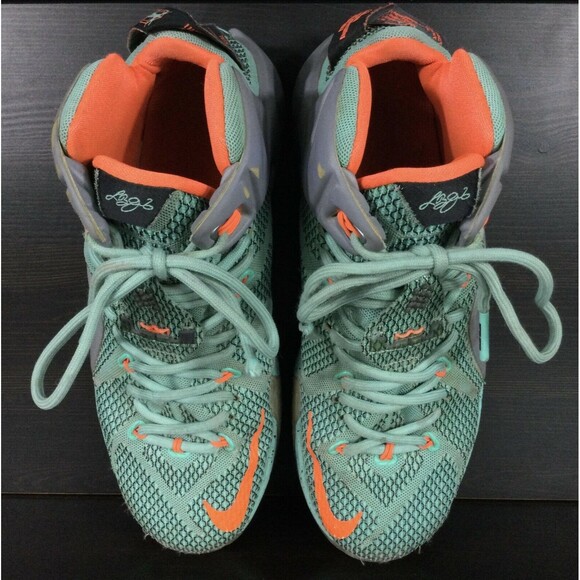 Nike Lebron XII(12) Miami Dolphins Hyper MVP-Mens 7.5-Basketball Shoe 684593-301 main image 9